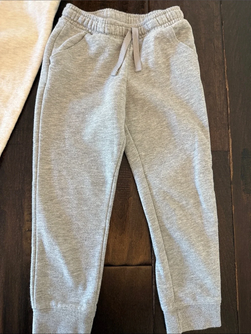 Great Cat and Jack Bundle of Everyday Jogger Pants - Black, Light Gray, Cream - Picture 6 of 12